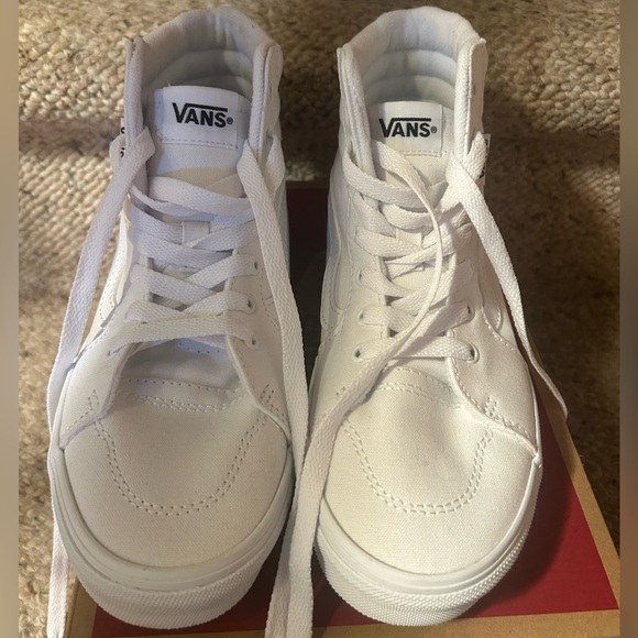 Vans Filmore White High Top Sneakers - Picture 8 of 12